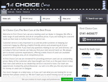Tablet Screenshot of firstchoicecarsglasgow.co.uk